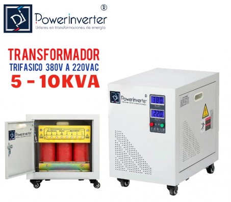 TRANSFORMADOR 380VAC A 220VAC MONOFÁSICO 10.000VA